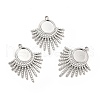 Non-Tarnish 304 Stainless Steel Pendant Cabochon Settings X-STAS-H172-13P-4