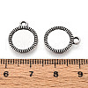 Tibetan Style Alloy Pendant Cabochon Settings PALLOY-N178-01AS-3
