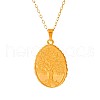 Stainless Steel Tree of Life Pendant Necklaces for Women IC2942-2-5