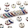 Brass Rhinestone Spacer Beads X-RB-A014-L7mm-S-1