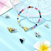 12Pcs 4 Styles Alloy Magnetic Clasps with Loops FIND-YW0005-56-5