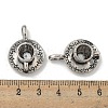Coffee Cup Tibetan Style Alloy Pendants X-TIBEP-A13415-AS-NR-3