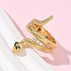 Brass Micro Pave Cubic Zirconia Finger Rings RJEW-Z101-01G-02-3