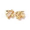 Brass Micro Pave Cubic Zirconia Pendants KK-K382-41G-2