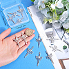 Beebeecraft 12Pcs 201 Stainless Steel Pendant STAS-BBC0005-37-3