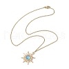 Alloy Resin Sun Pendant Necklaces NJEW-JN04816-4