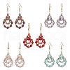 304 Stainless Steel Dangle Earrings EJEW-JE06368-2