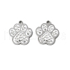 201 Stainless Steel Rhinestone Pendants STAS-V005-05P-04-1