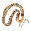 Iron Box Chain Necklaces NJEW-U046-03GP-2
