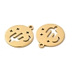 201 Stainless Steel Pendants STAS-A084-09G-2