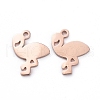 PVD Vacuum Plating 304 Stainless Steel Charms STAS-G215-02RG-1