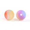 Frosted Resin Beads RESI-N042-10mm-08-2