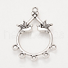Tibetan Style Alloy Chandelier Components TIBEP-S312-32AS-NR-1