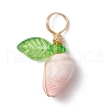 Natural Sea Shell Copper Wire Wrapped Pendants PALLOY-JF03610-01-3