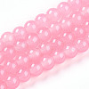 Baking Painted Imitation Jade Glass Round Bead Strands X-DGLA-Q021-6mm-03-1