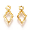 Alloy Open Back Bezel Charms PALLOY-E575-43G-1