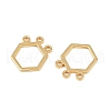 Brass Hexagon Chandelier Component Links KK-B137-05G-2