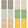 Sunflower Pattern PU Leather Fabric Sheet DIY-WH0399-13-1