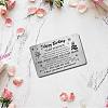 Rectangle 201 Stainless Steel Custom Blank Thermal Transfer Wallet Card DIY-WH0252-018-5
