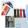 WADORN 20Pcs 4 Colors Alloy Bag Strap Adjuster Buckles FIND-WR0009-97-5