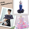Polyester Satin Chiffon Wavy Lace OCOR-WH0082-147A-5