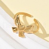 304 Stainless Steel Cuff Rings RJEW-P150-10G-3