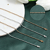 SOFPLATE 30Pcs 2 Colors Iron Ball Chain Necklace Making MAK-SP0001-06B-6