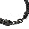 304 Stainless Steel Wheat Chain Bracelets for Men BJEW-B093-04EB-3