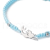 Braided Nylon Cord Adjustable Bracelets BJEW-JB11597-02-3