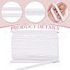 Polyester Braided Ribbons for Curtain Decoration SRIB-WH0011-208A-5
