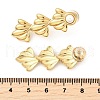 304 Stainless Steel Plstic Imitation Pearl Tassel Stud Earrings for Women EJEW-U068-04G-5