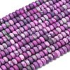 Dyed Natural Map Stone Beads Strands G-P575-A21-6x4mm-03-2