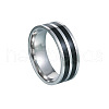 304 Stainless Steel Enamel Finger Rings for Men FS-WGADAB4-10-2