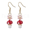 Handmade Lampwork Dangle Earrings EJEW-MZ00440-01-1