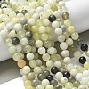 Natural New Jade Beads Strands G-F591-16-8MM-7