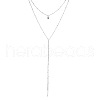 Fashionable Y-Set Double-layer Necklace - Simple and Elegant Beaded Tassel Sweater Chain for Women. ST2475520-1
