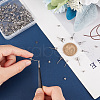 SUNNYCLUE 90Pcs 3 Size 304 Stainless Steel Post Stud Earring Settings STAS-SC0004-85-3