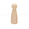 Unfinished Wooden Peg Dolls DOLL-PW0002-015A-1