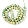 Electroplate Glass Beads Strands EGLA-T021-8mm-15-12-2