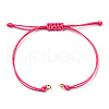 Korean Waxed Polyester Cord Braided Bracelets MAK-T010-05G-2