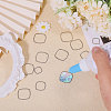 CHGCRAFT 90Pcs 3 Styles 304 Stainless Steel Linking Rings STAS-CA0002-22-4
