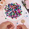 SOFPLATE 600Pcs 12 Colors Opaque Acrylic Beads MACR-SP0001-24-3