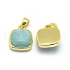 Natural Amazonite Pendants X-G-O176K-05G-2