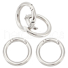 Unicraftale 4Pcs 304 Stainless Steel Spring Gate Rings STAS-UN0045-72-1