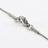 Tarnish Resistant Herringbone Chain Necklace for Men NJEW-F027-16-1mm-3