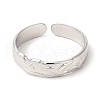 Non-Tarnish 201 Stainless Steel Open Cuff Ring RJEW-E063-45P-2