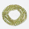 Electroplate Glass Beads Strands EGLA-A034-T2mm-K15-2