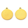 PVD Vacuum Plating 304 Stainless Steel Pendants STAS-N092-23B-G-2