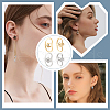 ARRICRAFT 8Pcs 2 Colors Brass Ear Nuts FIND-AR0005-16A-6