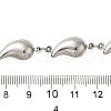 304 Stainless Steel Teardrop Link Chains CHS-G037-02P-2